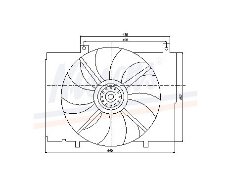 Fan, radiator 85290 Nissens, Image 7