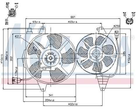 Fan, radiator 85296 Nissens, Image 8