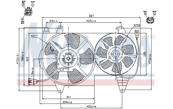 Fan, radiator 85296 Nissens, Image 8