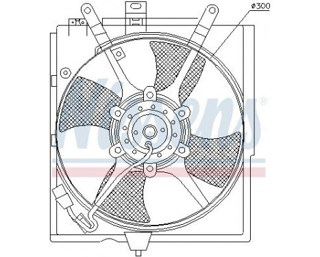 Fan, radiator 85298 Nissens, Image 4