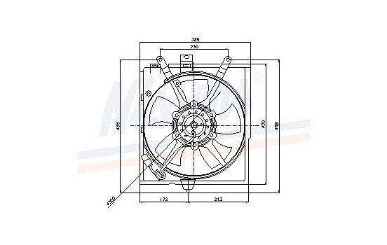 Fan, radiator 85300 Nissens, Image 3
