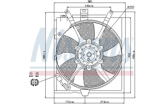 Fan, radiator 85300 Nissens, Image 4