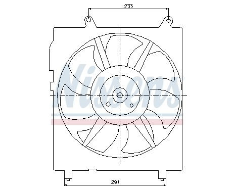 Fan, radiator 85301 Nissens, Image 2