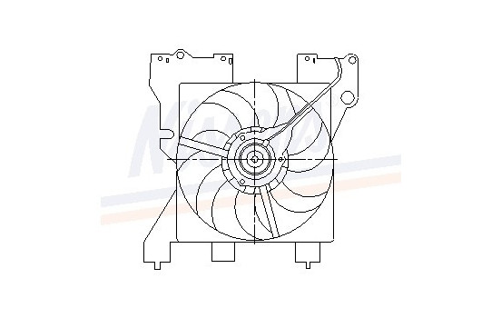 Fan, radiator 85316 Nissens, Image 6