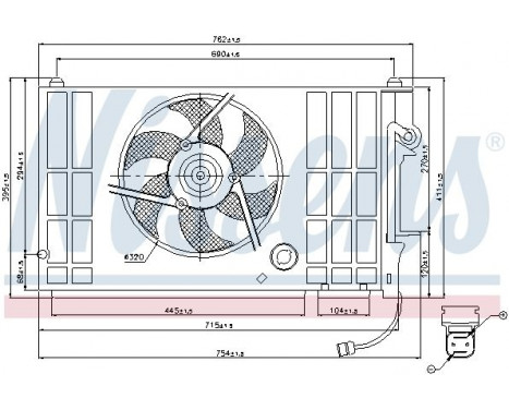 Fan, radiator 85318 Nissens, Image 7