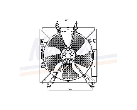 Fan, radiator 85330 Nissens, Image 6