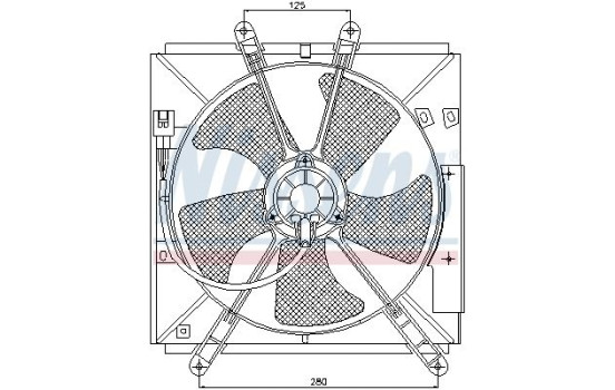 Fan, radiator 85330 Nissens, Image 7