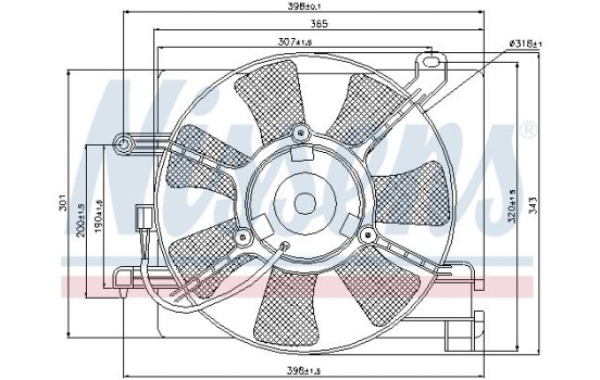 Fan, radiator 85347 Nissens, Image 2