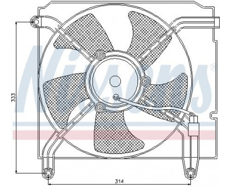 Fan, radiator 85349 Nissens, Image 7