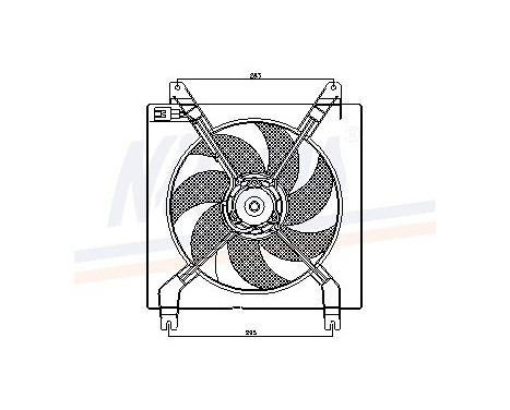 Fan, radiator 85353 Nissens, Image 6