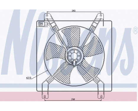Fan, radiator 85355 Nissens, Image 6