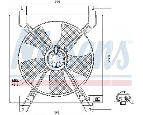 Fan, radiator 85355 Nissens, Image 7