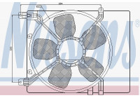 Fan, radiator 85359 Nissens