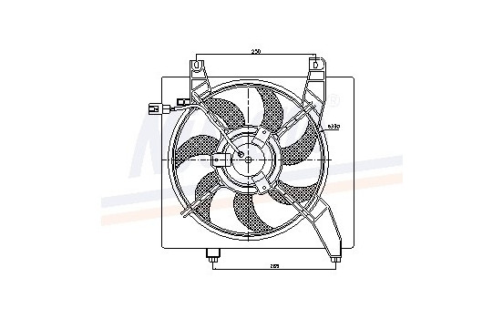 Fan, radiator 85364 Nissens
