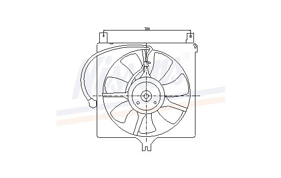 Fan, radiator 85385 Nissens, Image 6