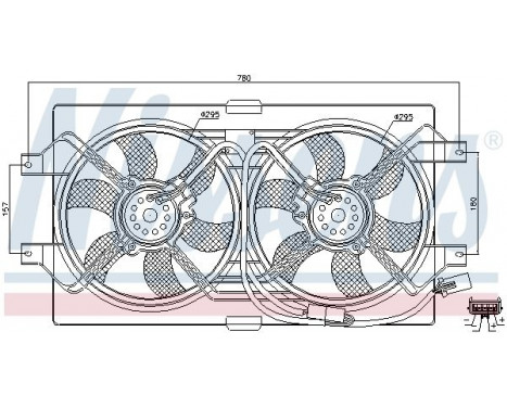 Fan, radiator 85386 Nissens, Image 6