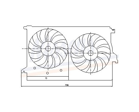 Fan, radiator 85404 Nissens, Image 3
