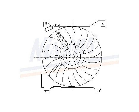 Fan, radiator 85411 Nissens