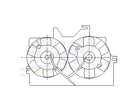 Fan, radiator 85425 Nissens