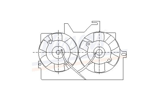 Fan, radiator 85425 Nissens