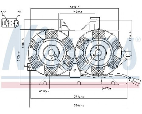 Fan, radiator 85425 Nissens, Image 2