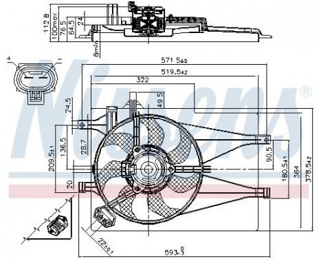 Fan, radiator 85435 Nissens, Image 6