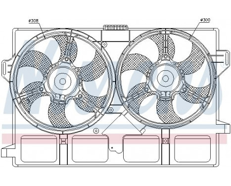 Fan, radiator 85440 Nissens, Image 2
