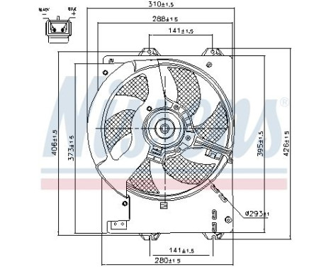 Fan, radiator 85444 Nissens, Image 7