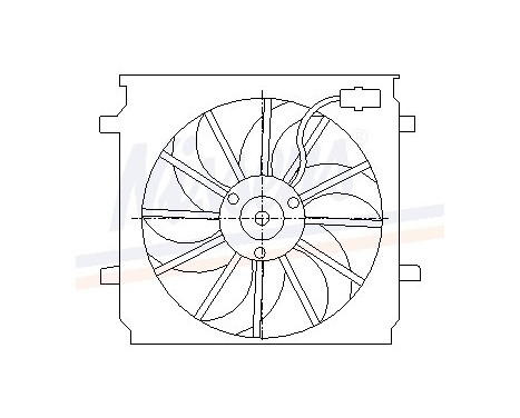 Fan, radiator 85452 Nissens