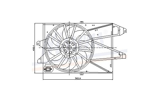 Fan, radiator 85482 Nissens, Image 7