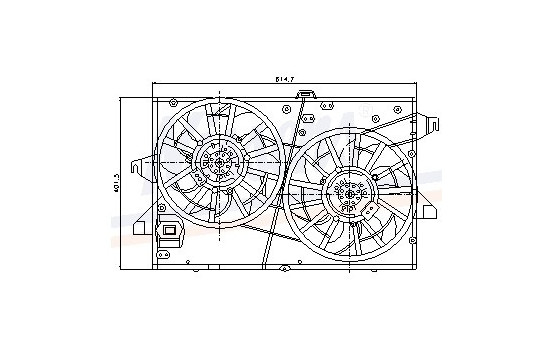 Fan, radiator 85483 Nissens, Image 8