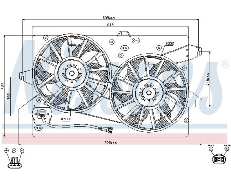 Fan, radiator 85483 Nissens, Image 9
