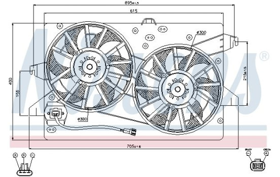 Fan, radiator 85483 Nissens, Image 9