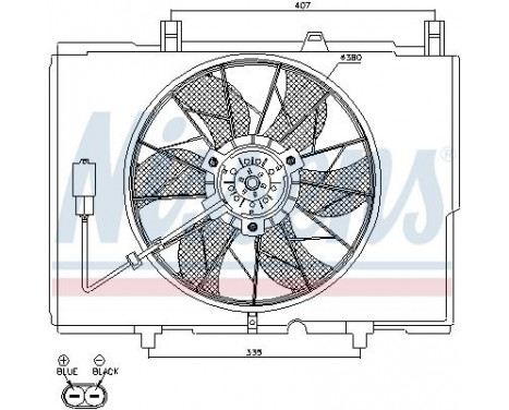 Fan, radiator 85489 Nissens, Image 7