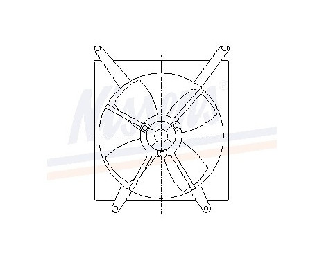 Fan, radiator 85496 Nissens, Image 3