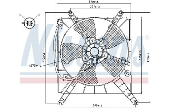 Fan, radiator 85496 Nissens, Image 4