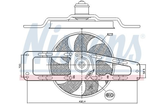 Fan, radiator 85498 Nissens, Image 7