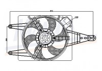 Fan, radiator 85509 Nissens