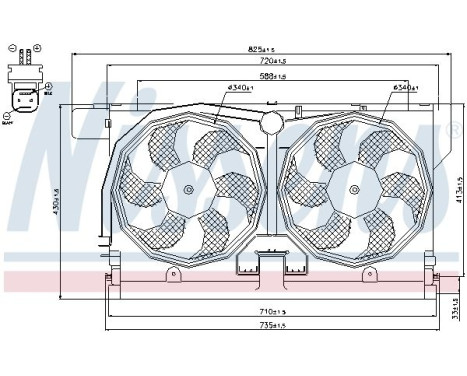 Fan, radiator 85513 Nissens, Image 6