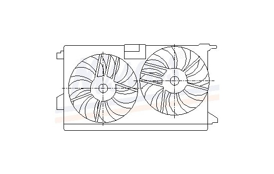 Fan, radiator 85523 Nissens