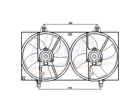 Fan, radiator 85526 Nissens, Image 7