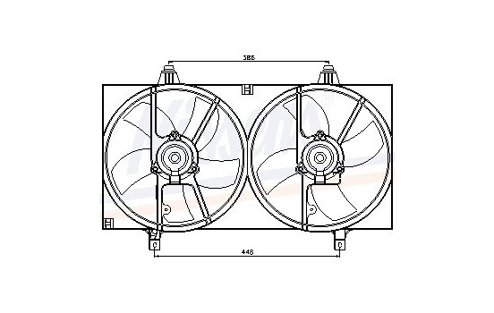 Fan, radiator 85526 Nissens, Image 7