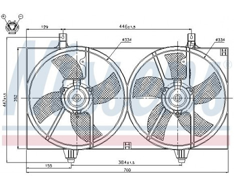 Fan, radiator 85526 Nissens, Image 8