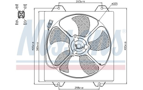 Fan, radiator 85530 Nissens, Image 2