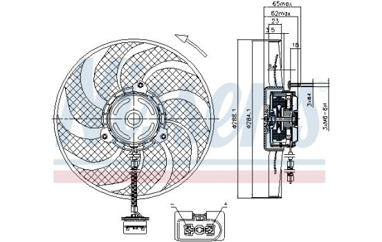 Fan, radiator 85541 Nissens, Image 7