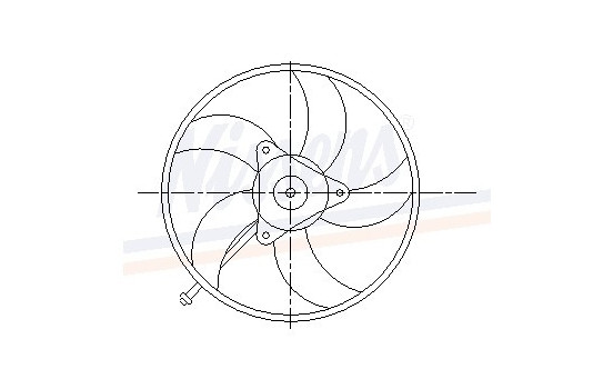 Fan, radiator 85543 Nissens, Image 7