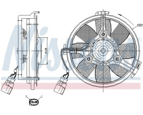 Fan, radiator 85547 Nissens, Image 6