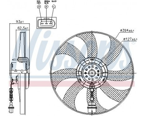 Fan, radiator 85549 Nissens, Image 7