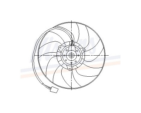 Fan, radiator 85551 Nissens, Image 6
