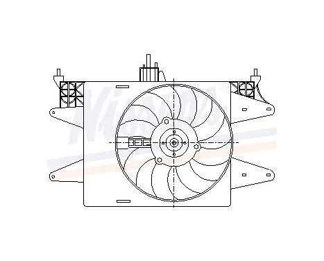 Fan, radiator 85571 Nissens